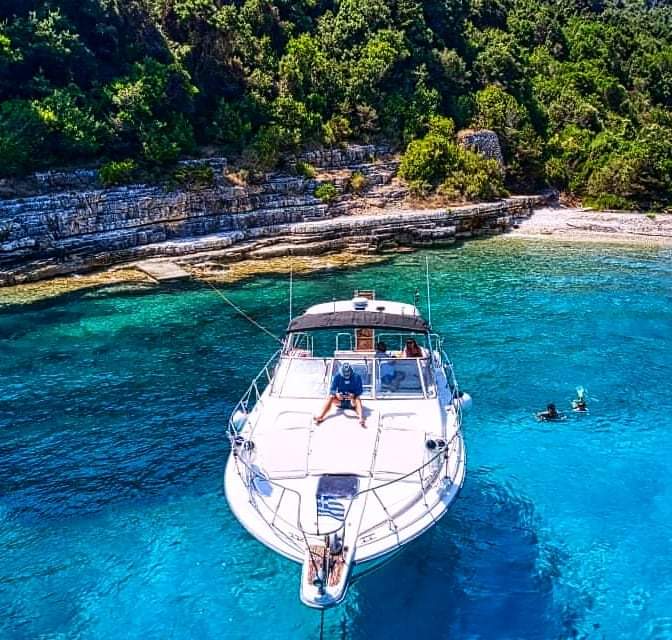 Almyra in turquoise Ionian water