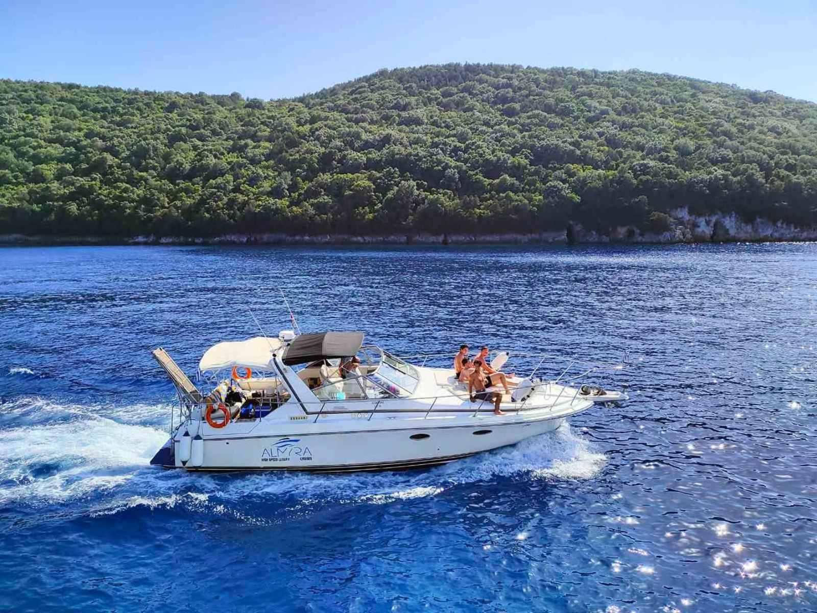 Almyra cruising through the Ionian Sea