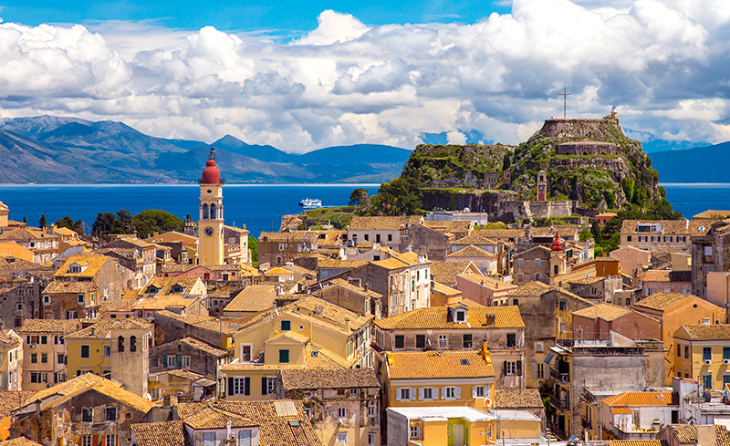 Corfu Town and its distinctive Ionian architecture
