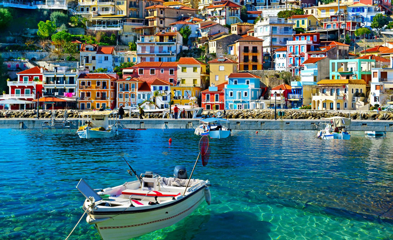 Parga and its sheltered coastal setting